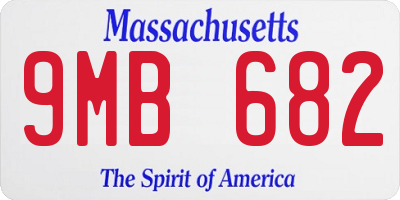 MA license plate 9MB682