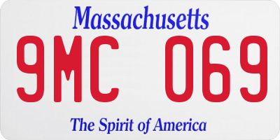 MA license plate 9MC069