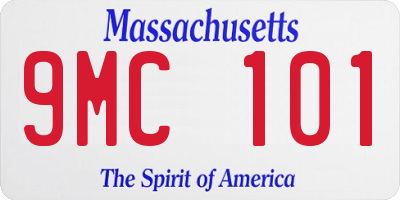 MA license plate 9MC101