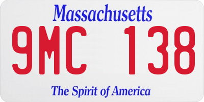 MA license plate 9MC138