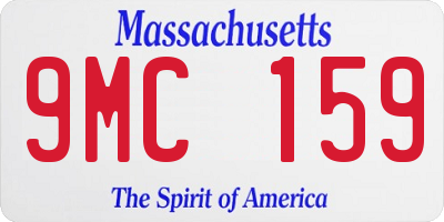 MA license plate 9MC159