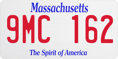 MA license plate 9MC162