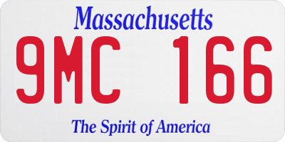 MA license plate 9MC166