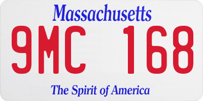 MA license plate 9MC168