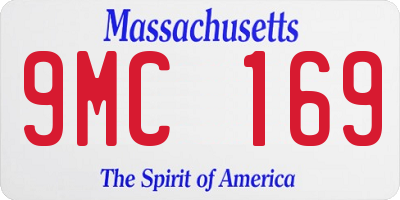 MA license plate 9MC169
