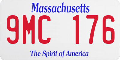 MA license plate 9MC176