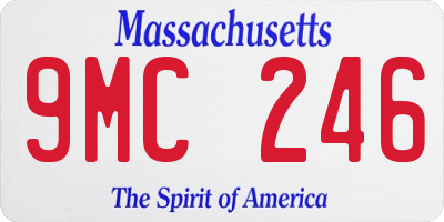 MA license plate 9MC246