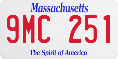 MA license plate 9MC251