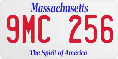 MA license plate 9MC256