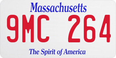 MA license plate 9MC264