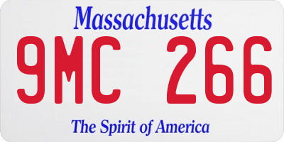 MA license plate 9MC266