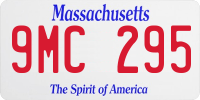 MA license plate 9MC295