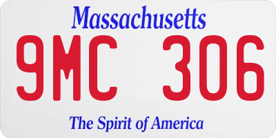 MA license plate 9MC306