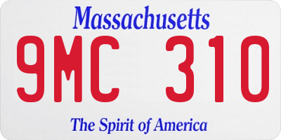 MA license plate 9MC310
