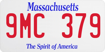 MA license plate 9MC379