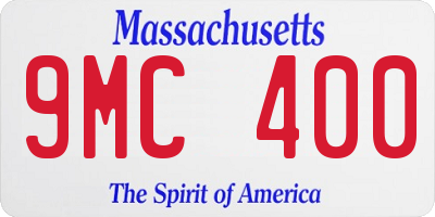 MA license plate 9MC400