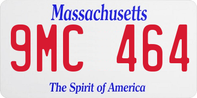 MA license plate 9MC464