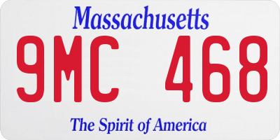 MA license plate 9MC468