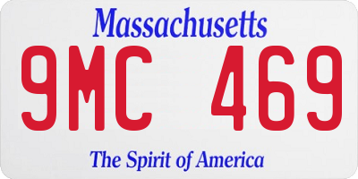 MA license plate 9MC469