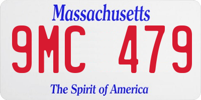 MA license plate 9MC479