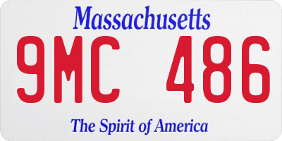 MA license plate 9MC486