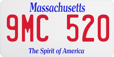 MA license plate 9MC520