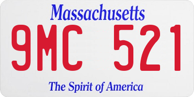 MA license plate 9MC521