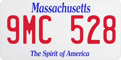 MA license plate 9MC528