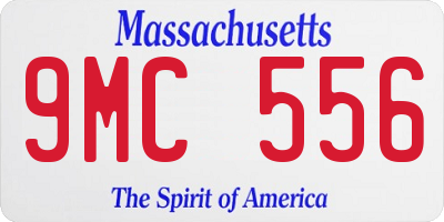 MA license plate 9MC556