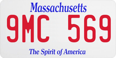 MA license plate 9MC569