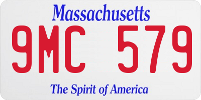 MA license plate 9MC579