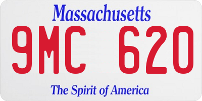 MA license plate 9MC620
