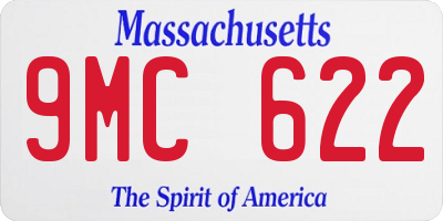 MA license plate 9MC622