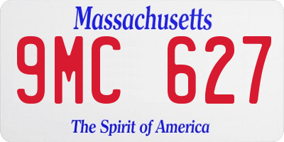 MA license plate 9MC627