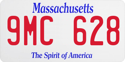 MA license plate 9MC628