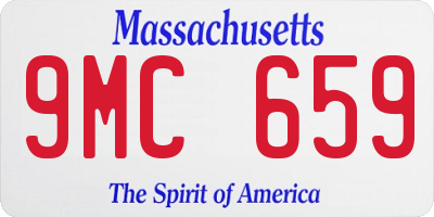 MA license plate 9MC659