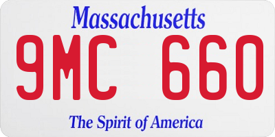 MA license plate 9MC660