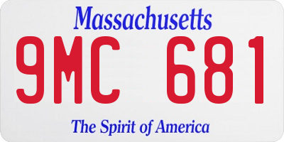 MA license plate 9MC681