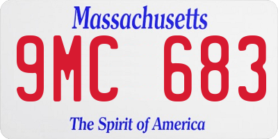 MA license plate 9MC683