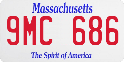 MA license plate 9MC686