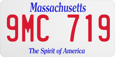 MA license plate 9MC719