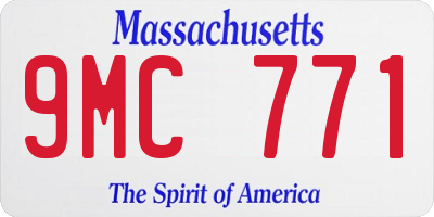 MA license plate 9MC771