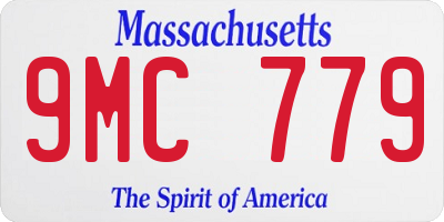 MA license plate 9MC779