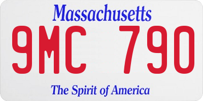 MA license plate 9MC790