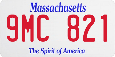 MA license plate 9MC821