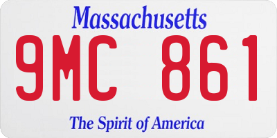 MA license plate 9MC861