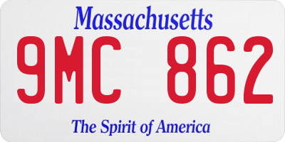 MA license plate 9MC862