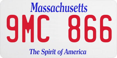 MA license plate 9MC866
