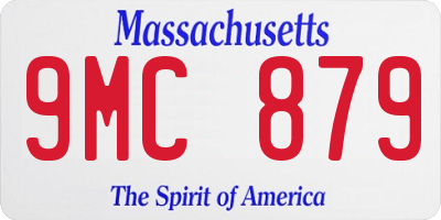 MA license plate 9MC879