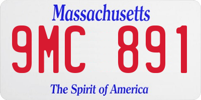 MA license plate 9MC891